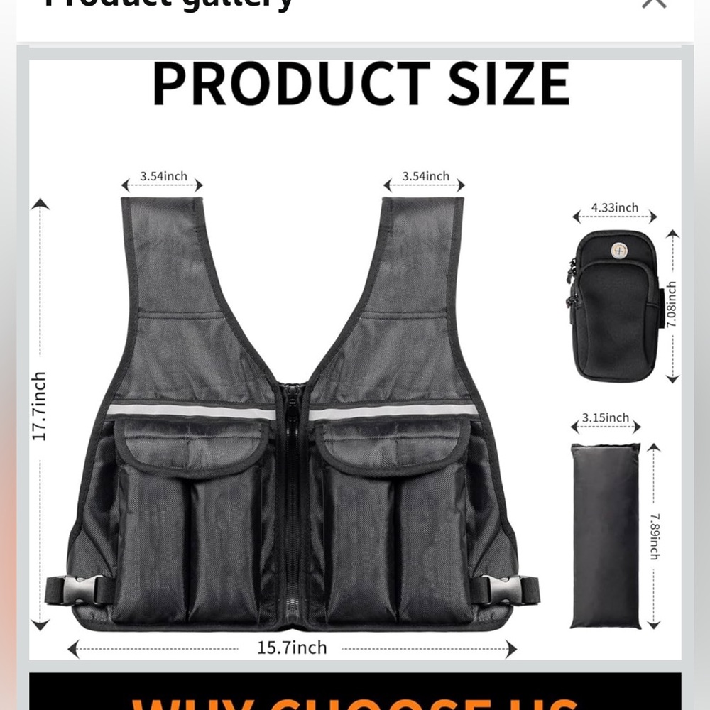 Prodigen 18 Pound Adjustable Weighted Athletic Fitness Unisex Vest NEW - Picture 2 of 8